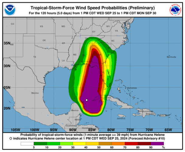 Cape's EOC to activate to Level 2 on Thursday as Helene advances